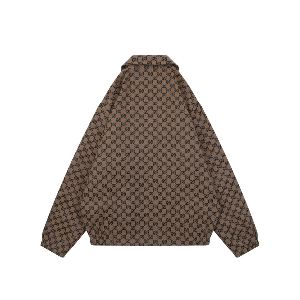 Gucci Ebony GG Cotton Zip Jacket