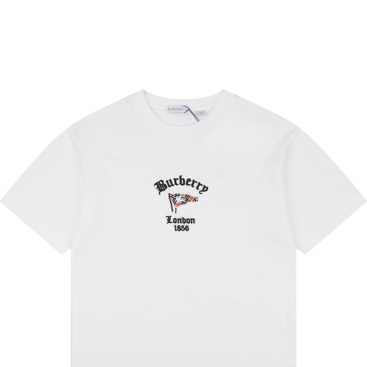 Burberry House Check Flag Embroidery T-Shirt – White