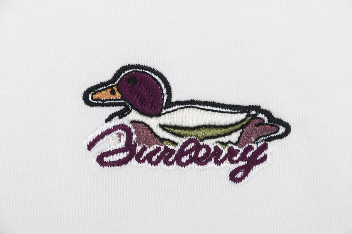 Burberry 24SS Duck Script Embroidered T-Shirt — White