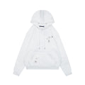 Louis Vuitton Monogram Sailboat Mini LV Embroidered Hoodie — White