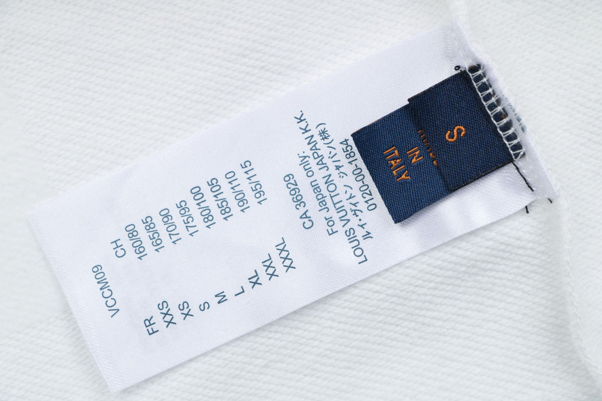 Louis Vuitton Monogram Sailboat Mini LV Embroidered Hoodie — White