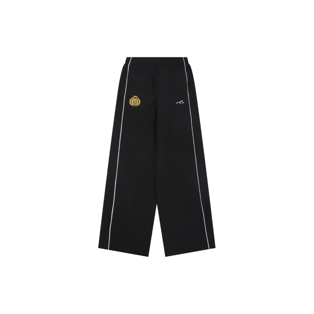 Balenciaga Wheat Crest B Logo Reflective Woven Track Pants