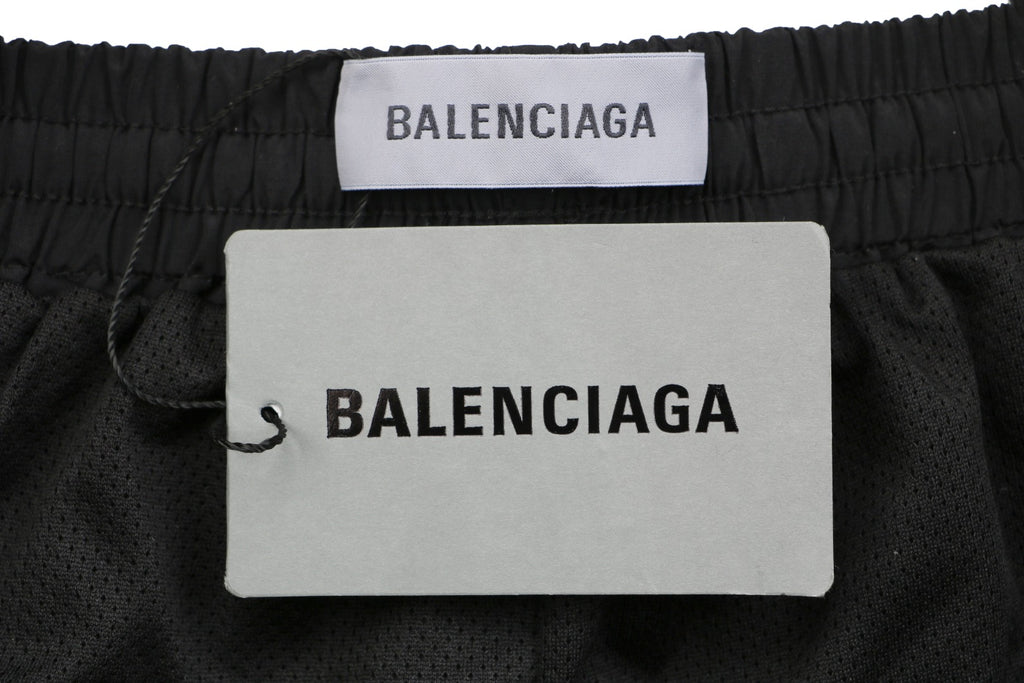 Balenciaga Wheat Crest B Logo Reflective Woven Track Pants