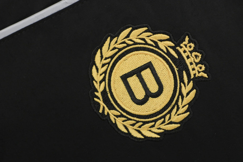 Balenciaga Wheat Crest B Logo Reflective Woven Track Pants