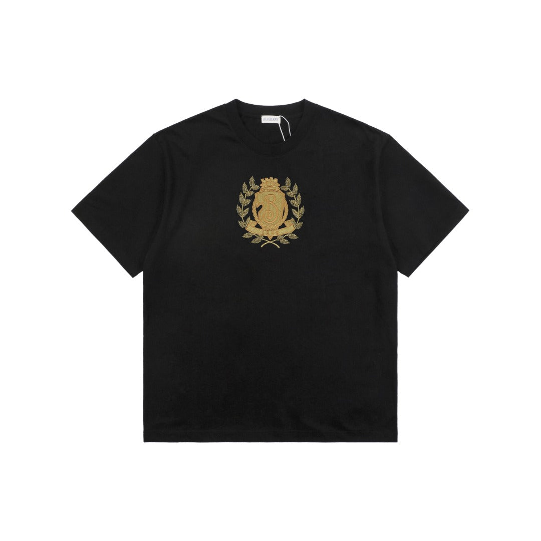 Burberry 25SS Gold Shield B Crest Embroidered Short Sleeve Tee