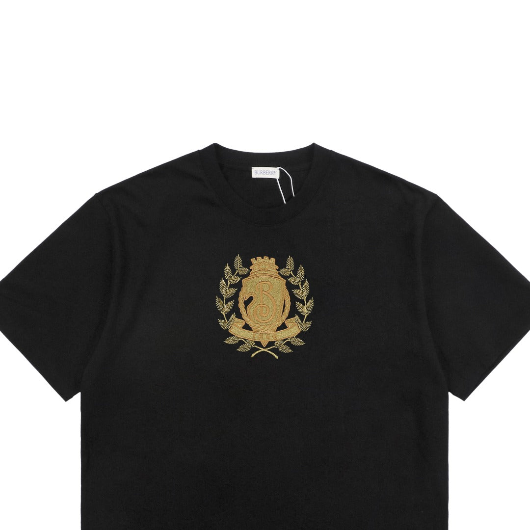 Burberry 25SS Gold Shield B Crest Embroidered Short Sleeve Tee