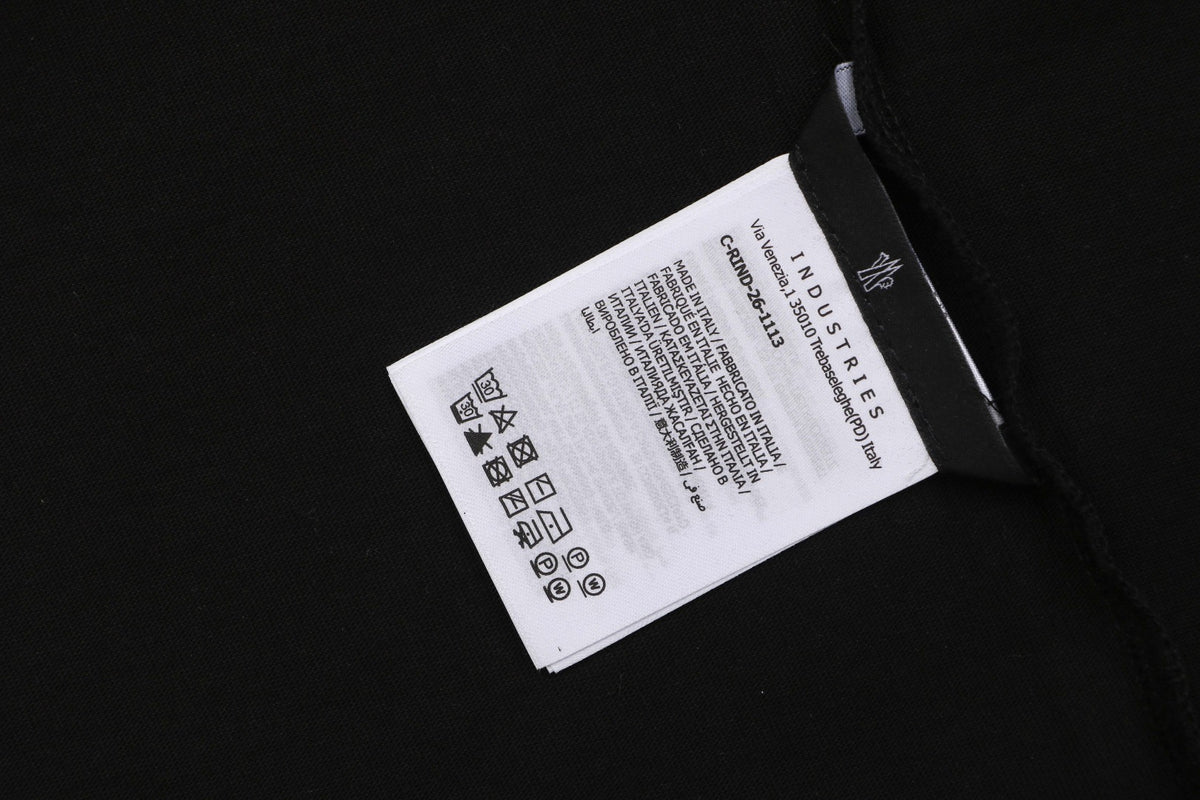 Moncler Black Logo Long Sleeve Tee