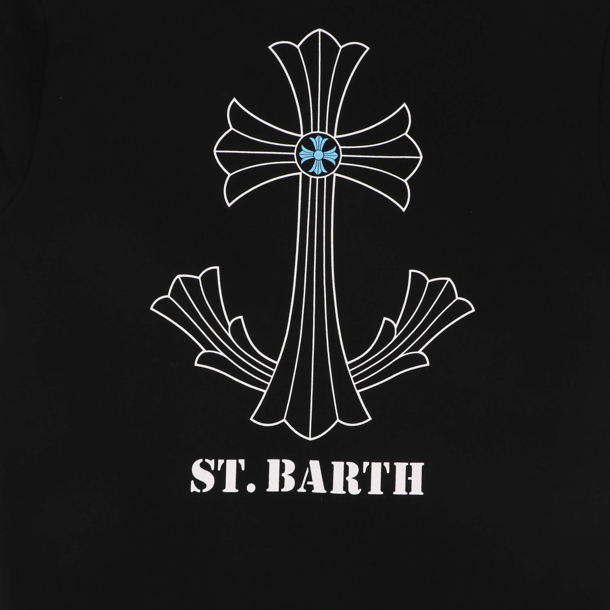 Chrome Hearts St. Barth Cross Floral Print Hoodie