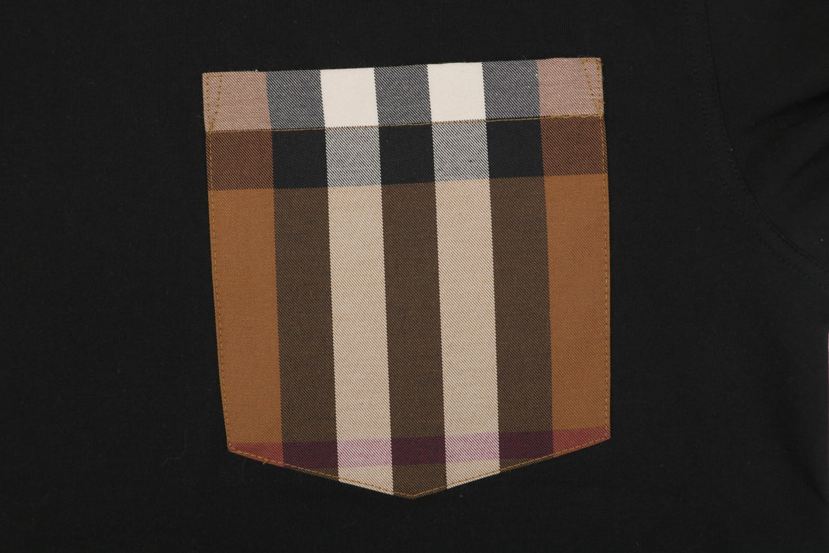 Burberry House Check Pocket Tee — Black