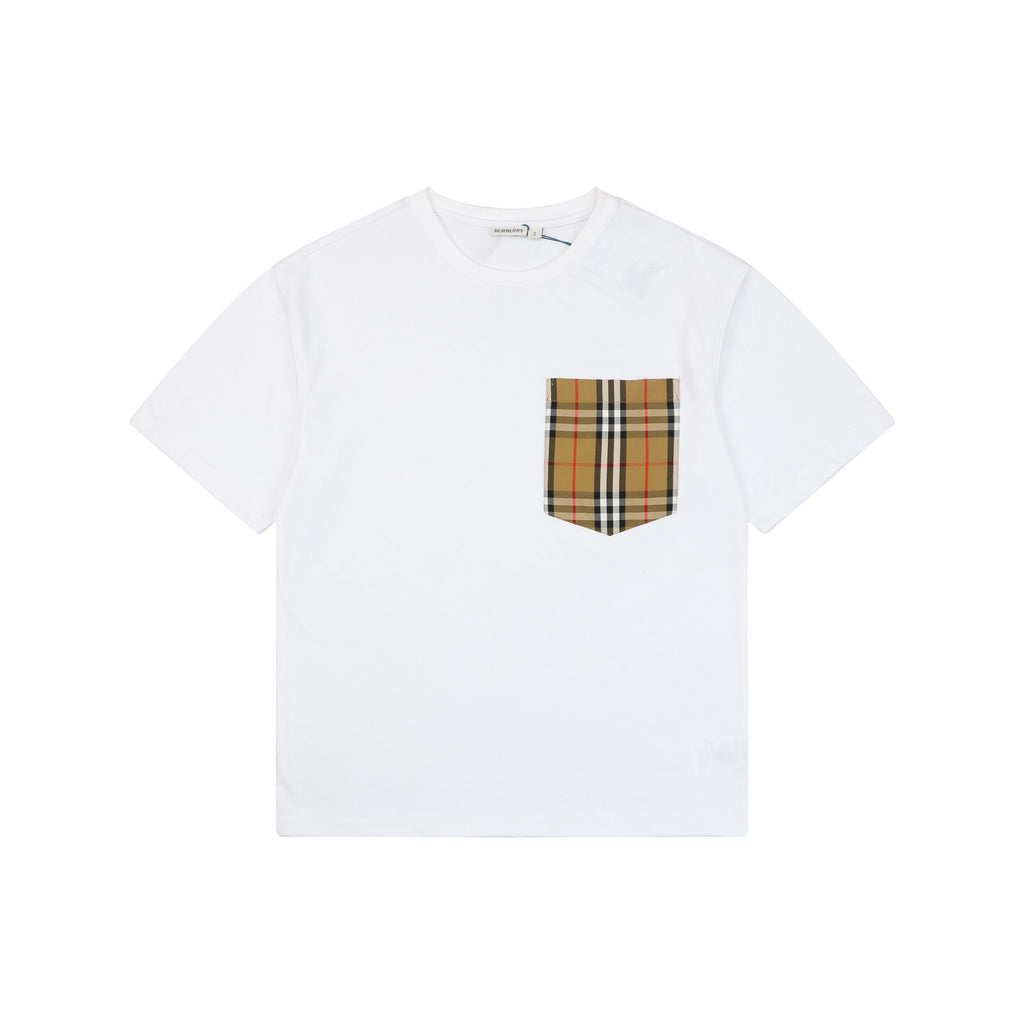 Burberry House Check Pocket Tee — White