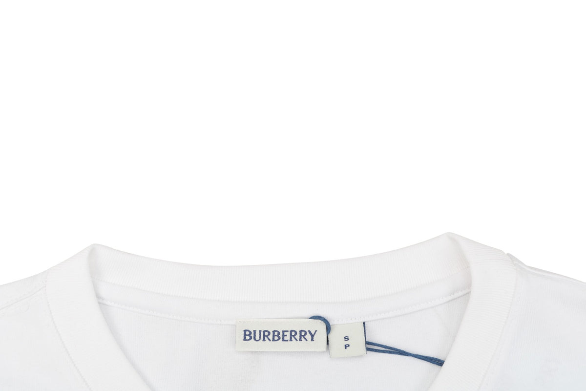 Burberry House Check Pocket Tee — White