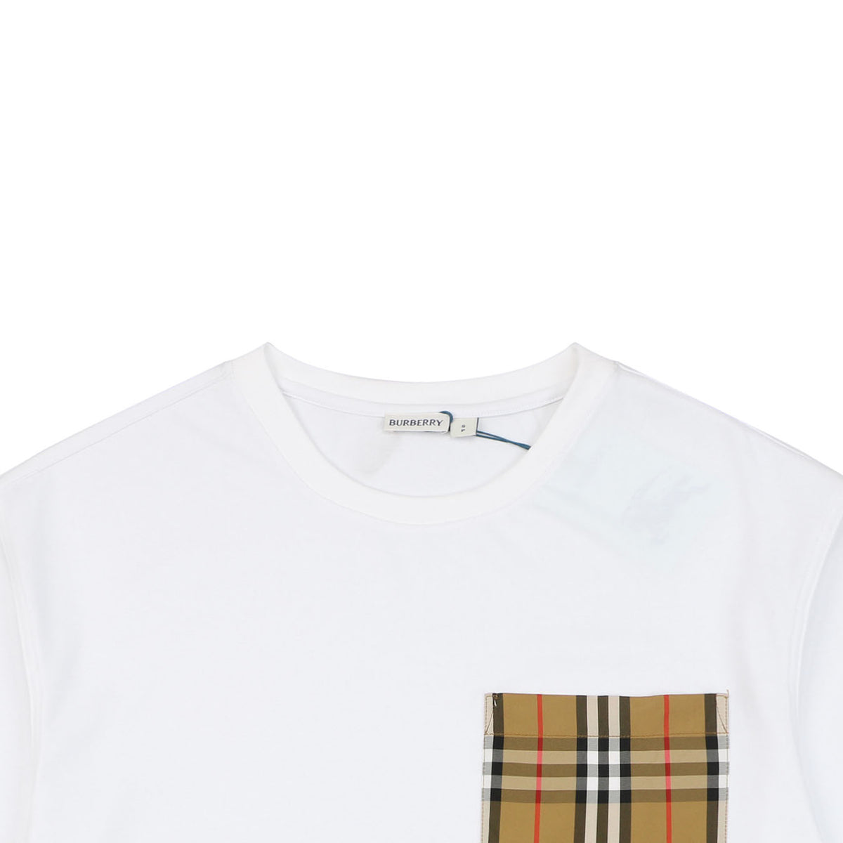Burberry House Check Pocket Tee — White