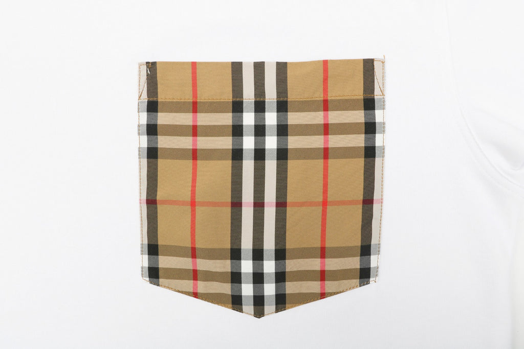 Burberry House Check Pocket Tee — White