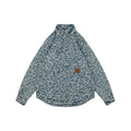 Louis Vuitton Monogram Pixel Leopard-Print Denim Jacket — Blue