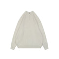 Balenciaga Hollow Ring Logo Ribbed Half-Zip Sweater — Cream