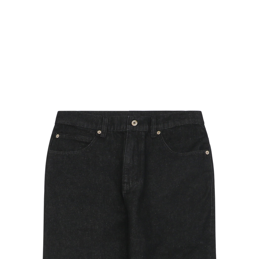 Loewe 24FW Anagram Knee Embroidered Denim Jeans Black