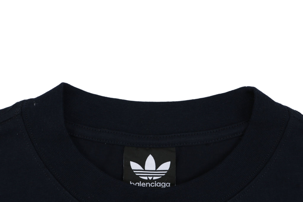 Balenciaga x Adidas Paris Triple-Stripe Reversible Short Sleeve Tee