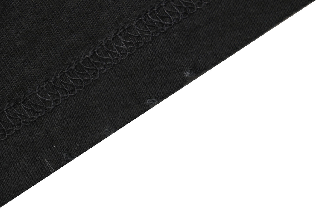 Acne Studios 1996 Distressed Logo Print Long Sleeve Tee – Black