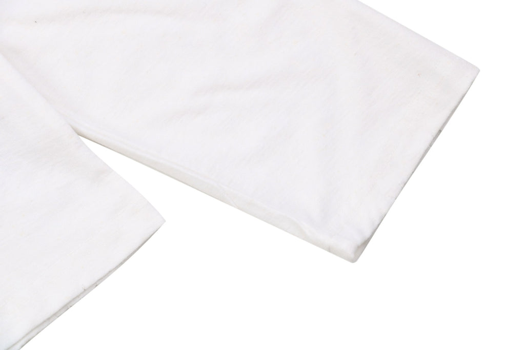 Acne Studios 1996 Distressed Logo Print Long Sleeve Tee – White