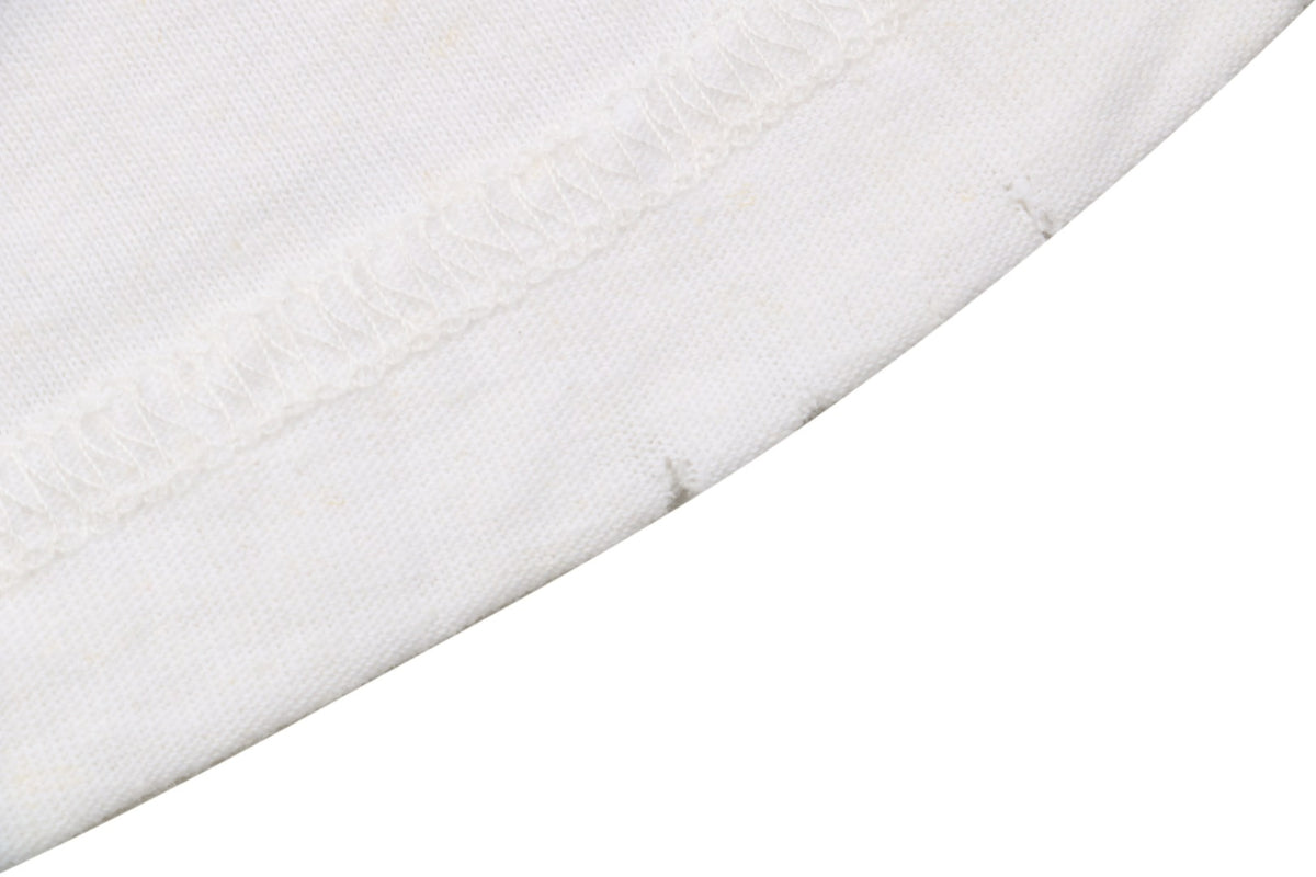 Acne Studios 1996 Distressed Logo Print Long Sleeve Tee – White