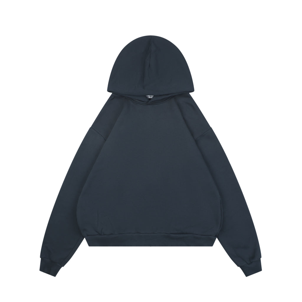 Acne Studios 25FW 1996 Distressed Logo Print Hoodie – Navy