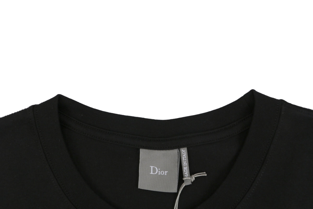 Dior In Cold Blood Shattered Glass Graphic T-Shirt – Black