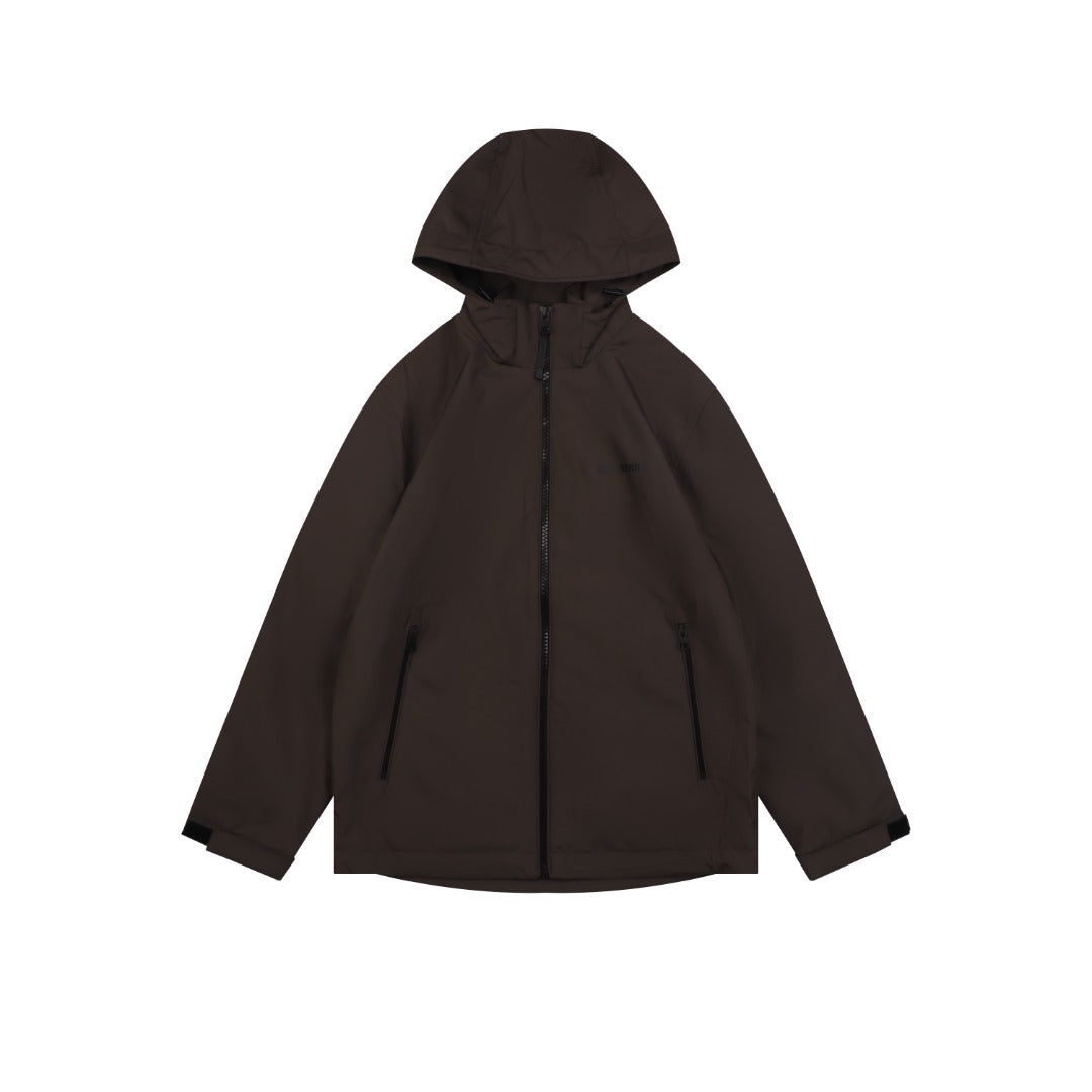 Burberry BBR Small Logo Hooded Jacket - Brown