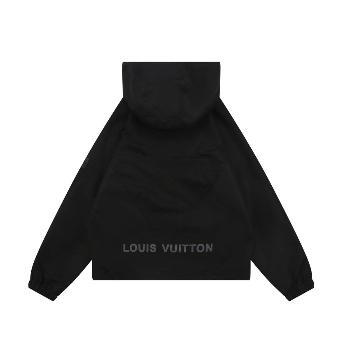 Louis Vuitton Monogram Panel Hooded Zip Jacket - Black
