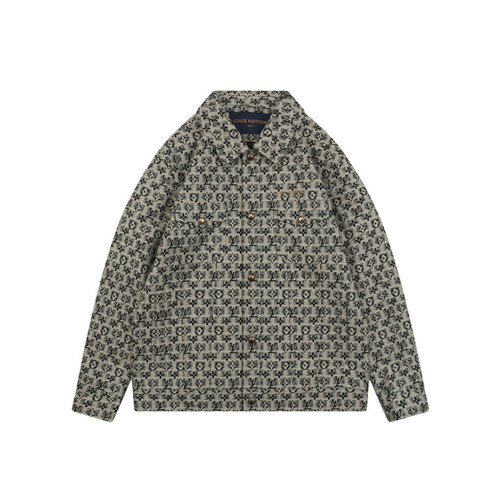 Louis Vuitton All-Over Monogram Chore Jacket - Black