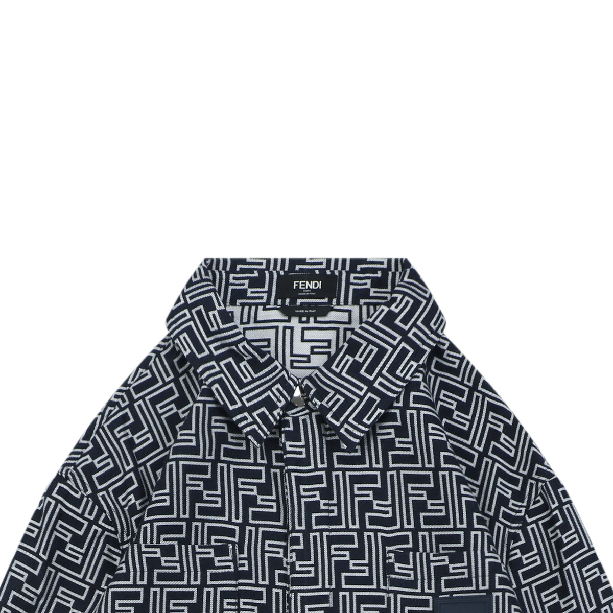 Fendi All-Over FF Laser-Cut Jacquard Jacket
