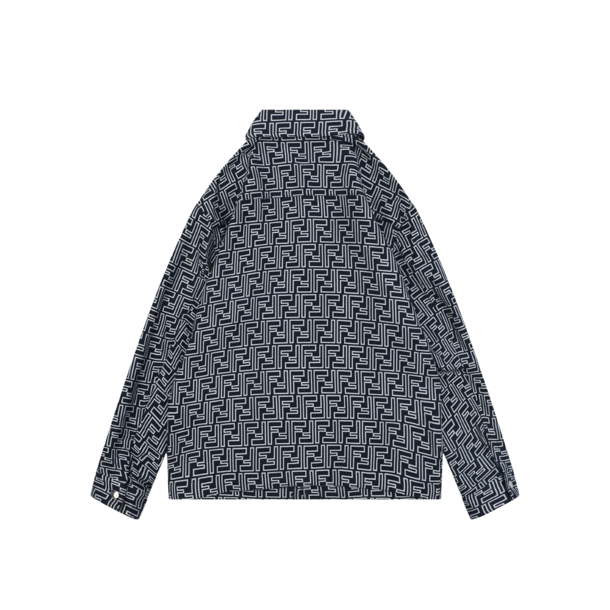 Fendi All-Over FF Laser-Cut Jacquard Jacket