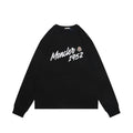 Moncler 1952 Signature Print Long-Sleeve Top - Black