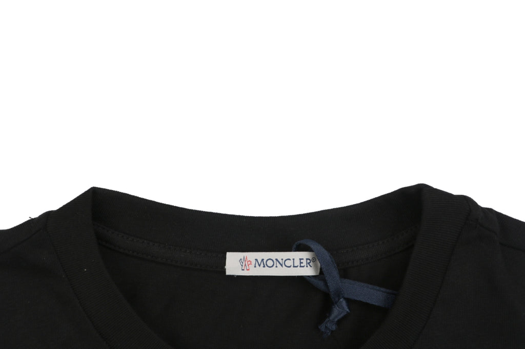 Moncler 1952 Signature Print Long-Sleeve Top - Black