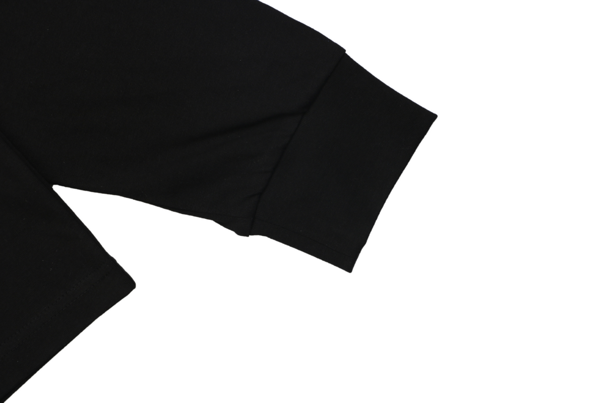 Moncler 1952 Signature Print Long-Sleeve Top - Black