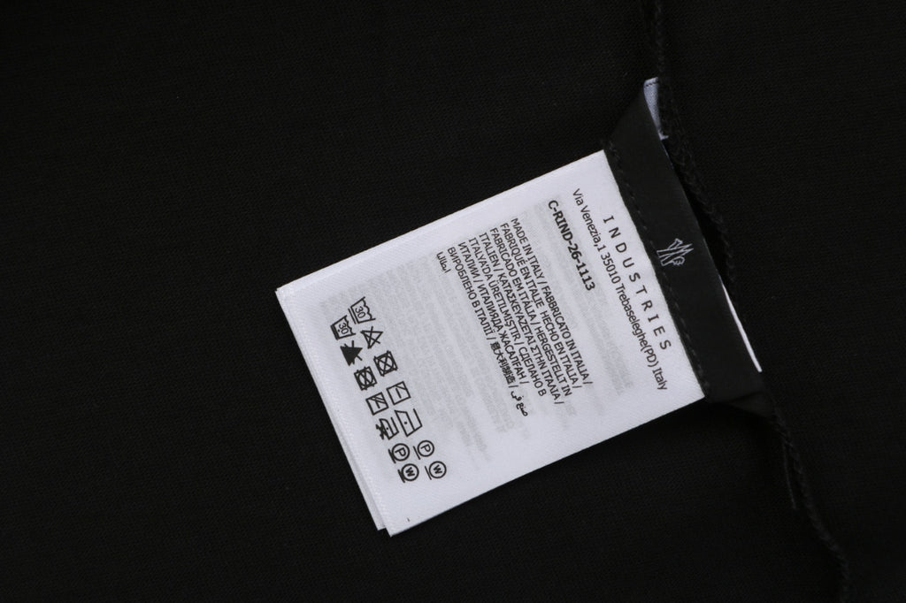 Moncler 1952 Signature Print Long-Sleeve Top - Black