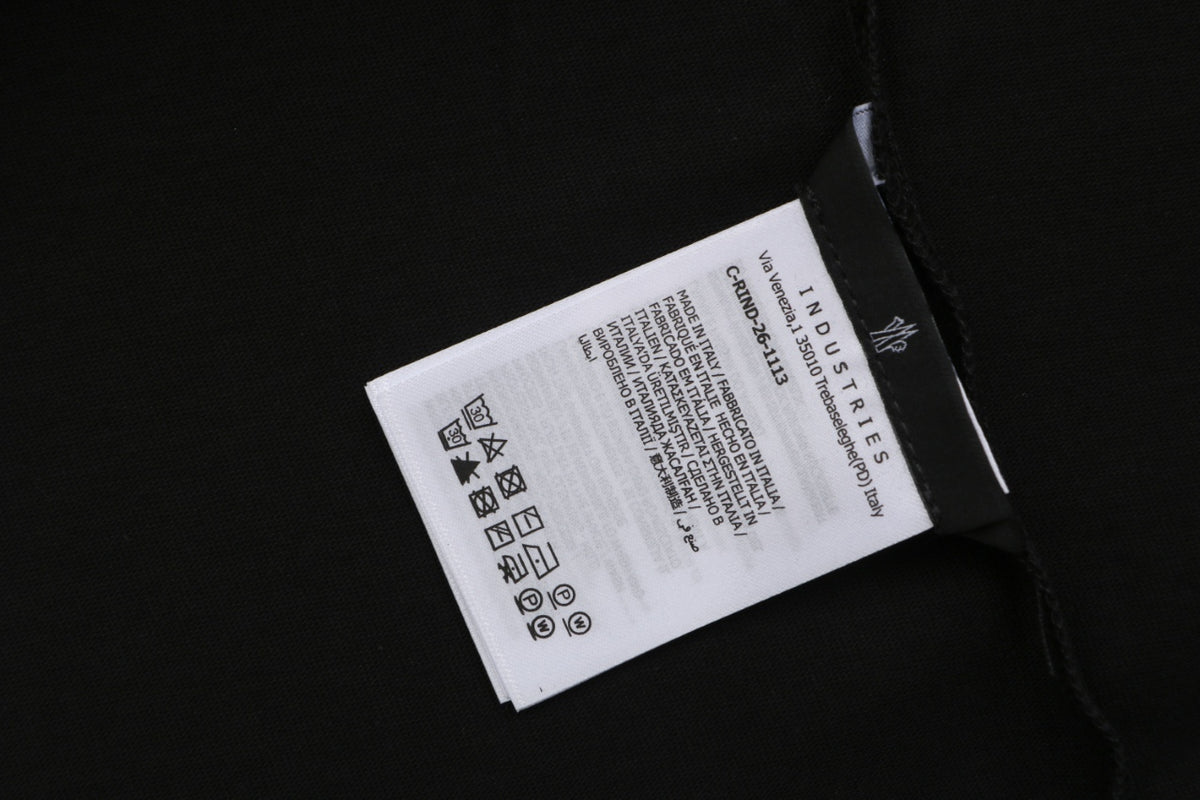 Moncler 1952 Signature Print Long-Sleeve Top - Black