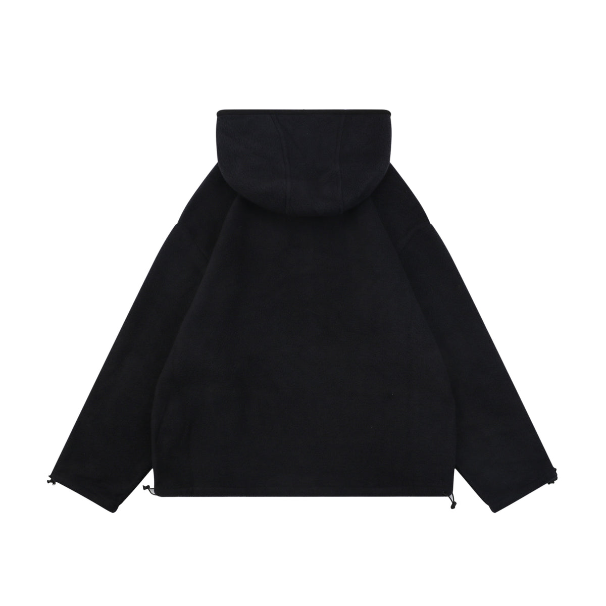 Miu Miu 25FW Small-Logo Hooded Fleece Jacket - Black