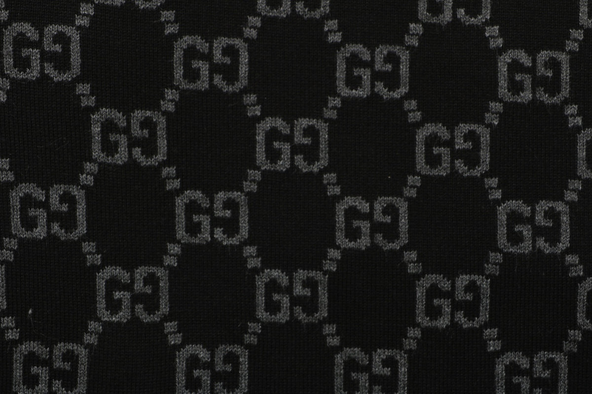 Gucci Allover Small Double-G Zip Jacket - Black