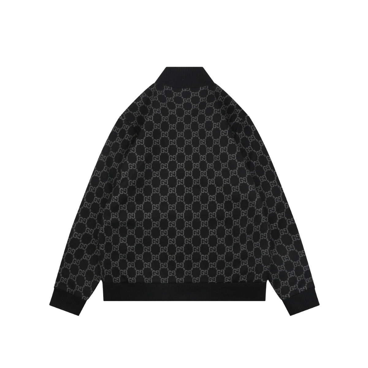 Gucci Allover Small Double-G Zip Jacket - Black
