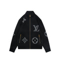 Louis Vuitton Oversized Monogram High-Neck Zip Jacket - Black
