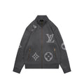Louis Vuitton Oversized Monogram High-Neck Zip Jacket - Gray