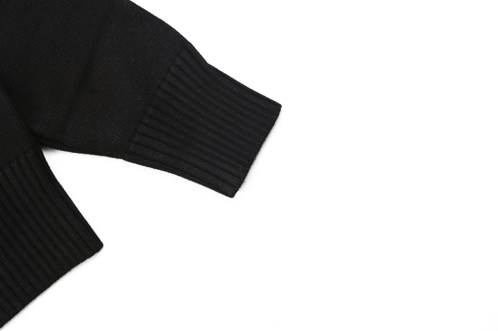 AMI Paris Small Heart Embroidery Crewneck Sweater - Black