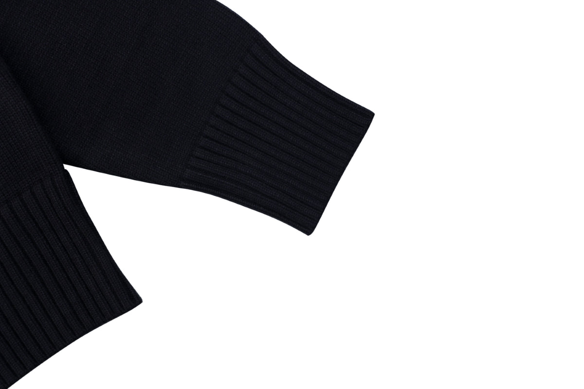 AMI Paris Small Heart Embroidery Crewneck Sweater - Navy