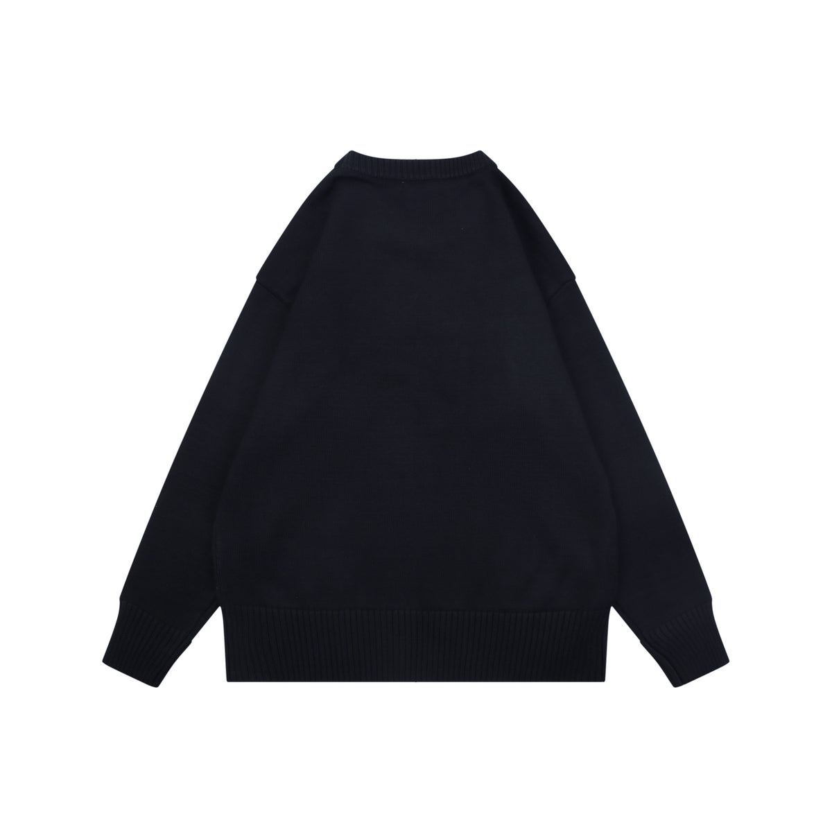 AMI Paris Small Heart Embroidery Crewneck Sweater - Navy