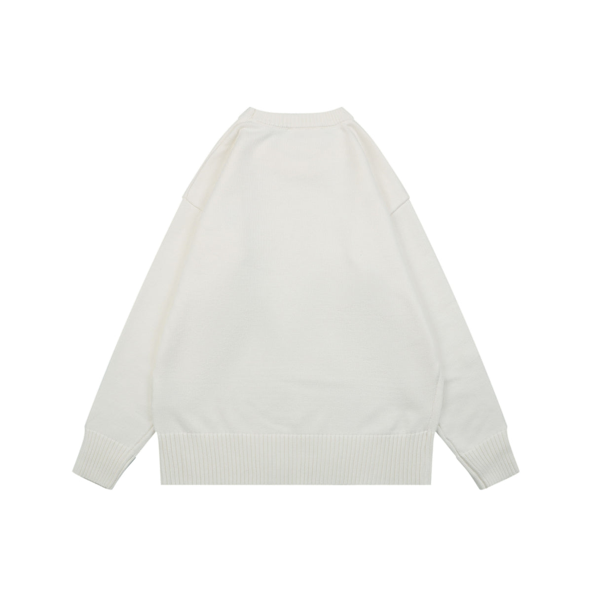 AMI Paris Small Heart Embroidery Crewneck Sweater - Ivory