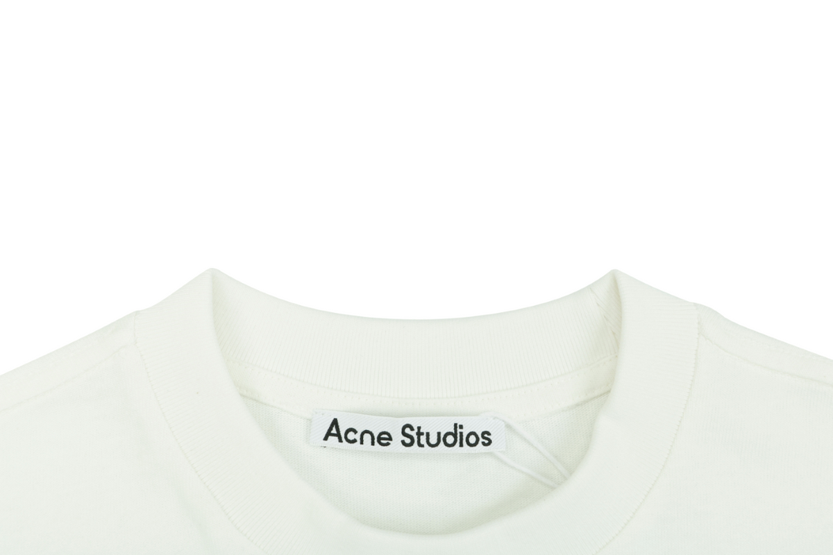 Acne Studios Script Embroidery Layered-Look Long-Sleeve Top - White