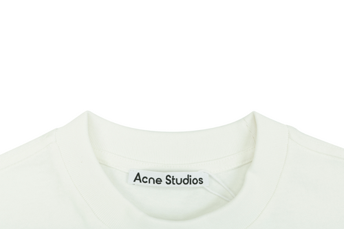 Acne Studios Script Embroidery Layered-Look Long-Sleeve Top - White
