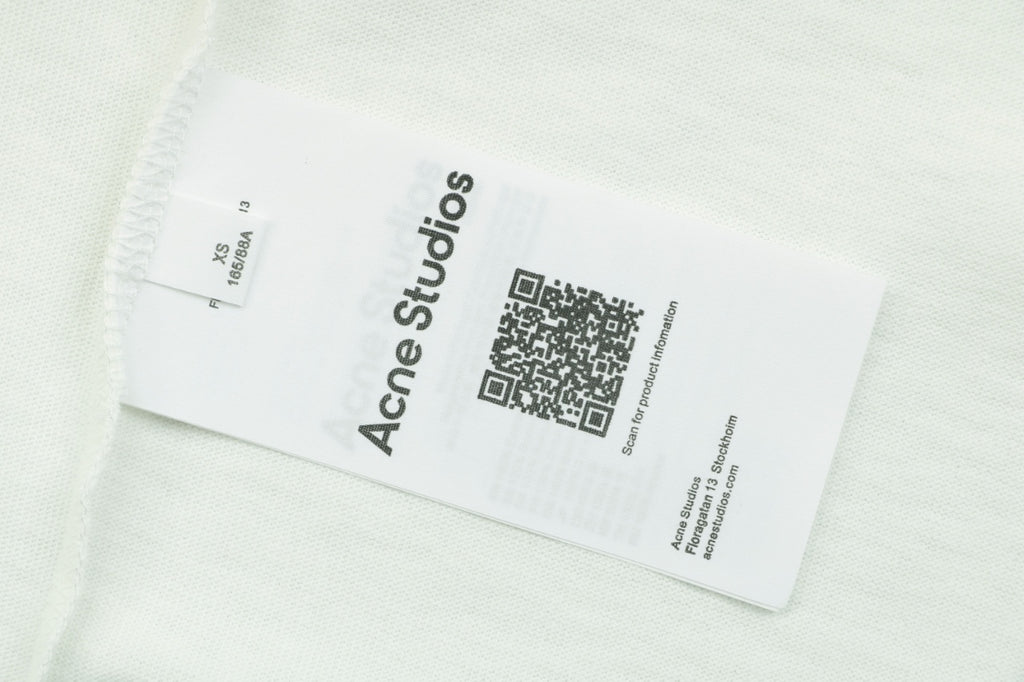 Acne Studios Script Embroidery Layered-Look Long-Sleeve Top - White