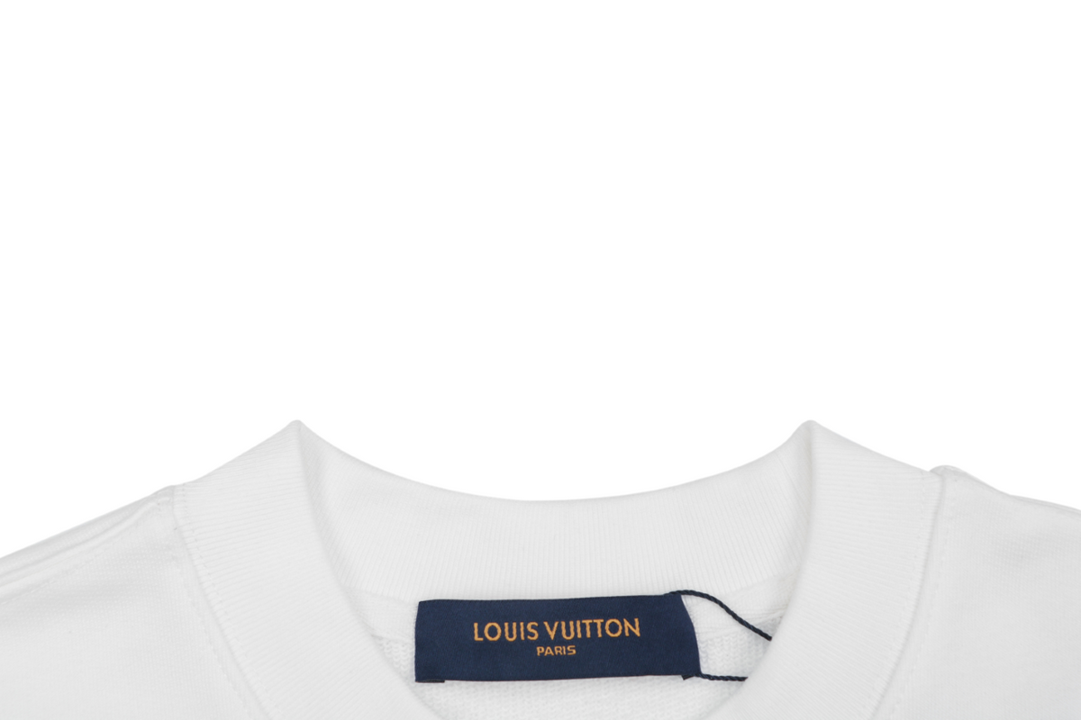 Louis Vuitton Western Cowboy Embroidered Crewneck Sweatshirt - White