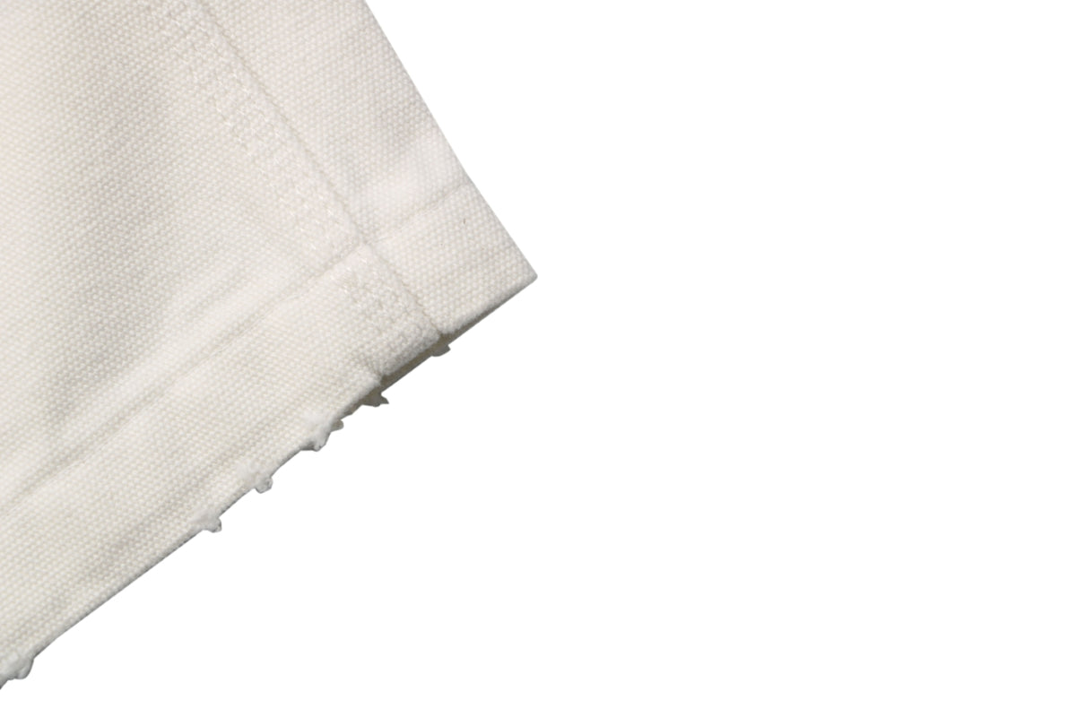 Prada White Carpenter Jeans with Triangle Rear Pocket Logo